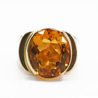 Citrine Faceted 14k Gold Handmade Ring - TO-250 - Crystalarium