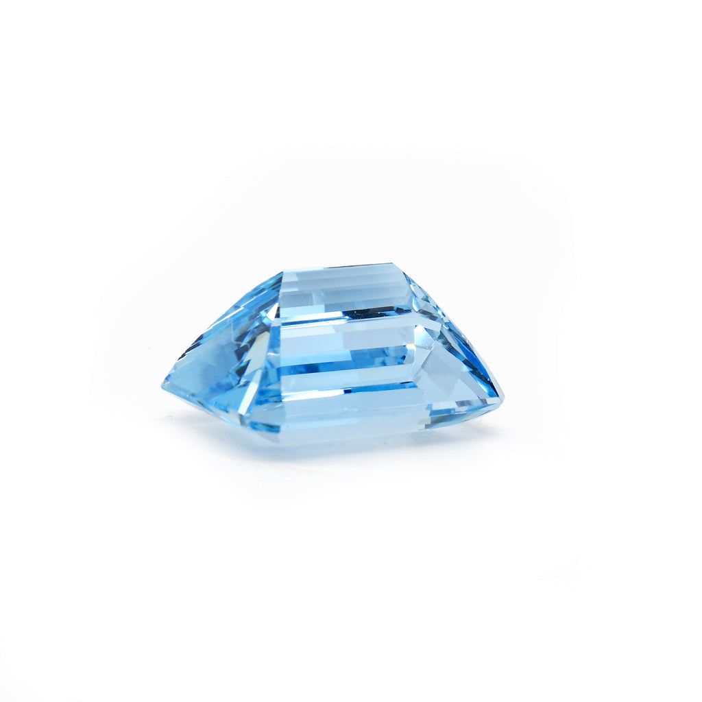 Aquamarine 14.75mm 9.1ct Faceted Gemstone - 12-015 - Crystalarium