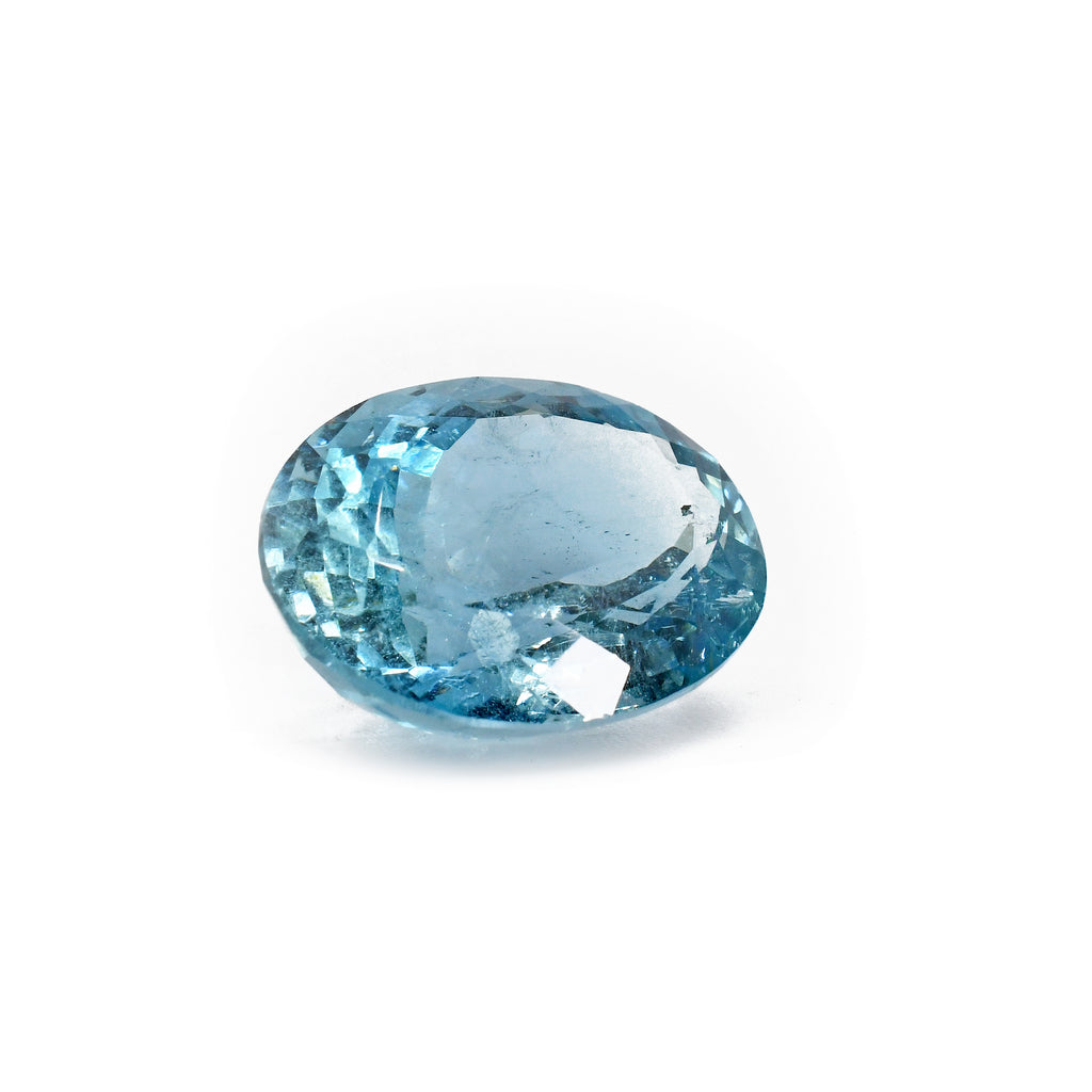 Aquamarine 12.34ct Faceted Oval Gemstone - 17-011 - Crystalarium