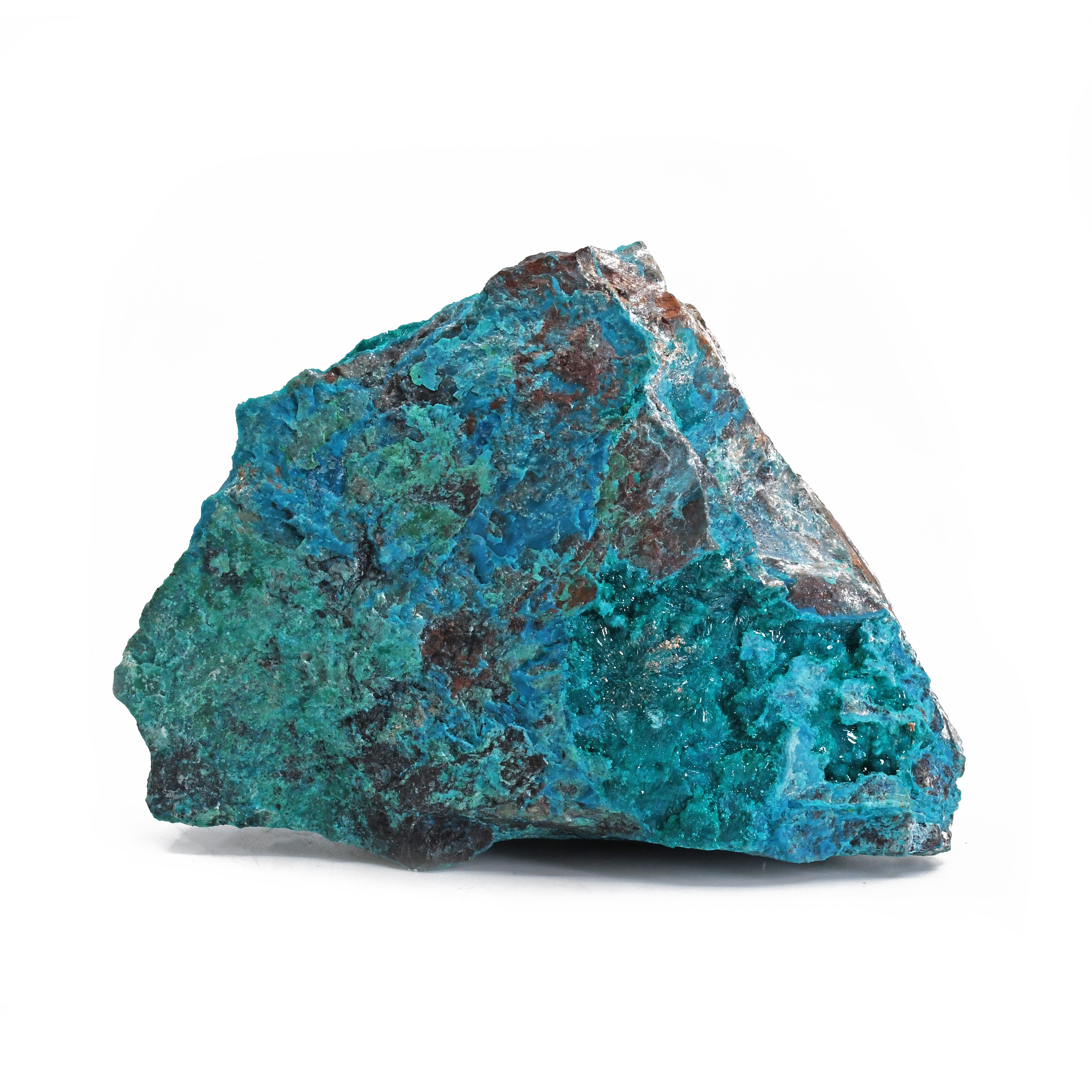 Dioptase and Shattuckite 4.18 inch 420 grams with Quartz Natural Crystal Cluster - Mexico - HHX-091 - Crystalarium