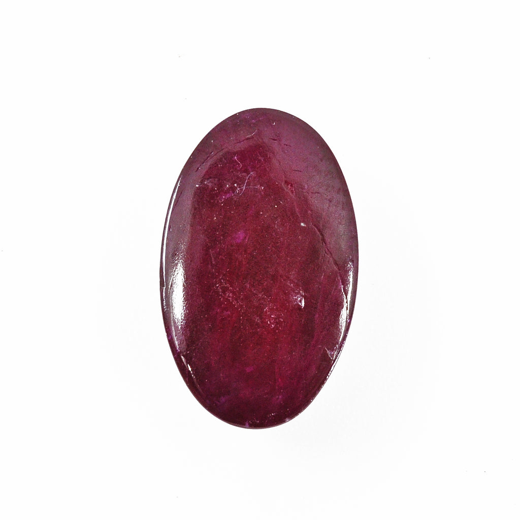 Ruby 4.71 carat Oval Gemstone Cabochon - Tanzania - 4-042 - Crystalarium