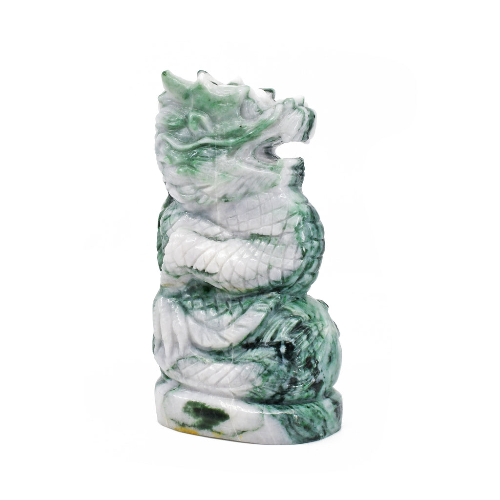 Jade 4.18 inch 0.94 lbs Carved Dragon - China - HHF-008 - Crystalarium
