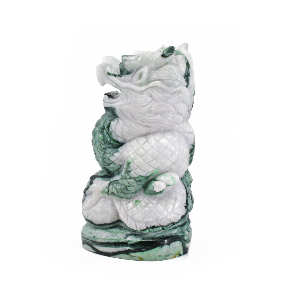 Jade 4.18 inch 0.94 lbs Carved Dragon - China - HHF-008 - Crystalarium