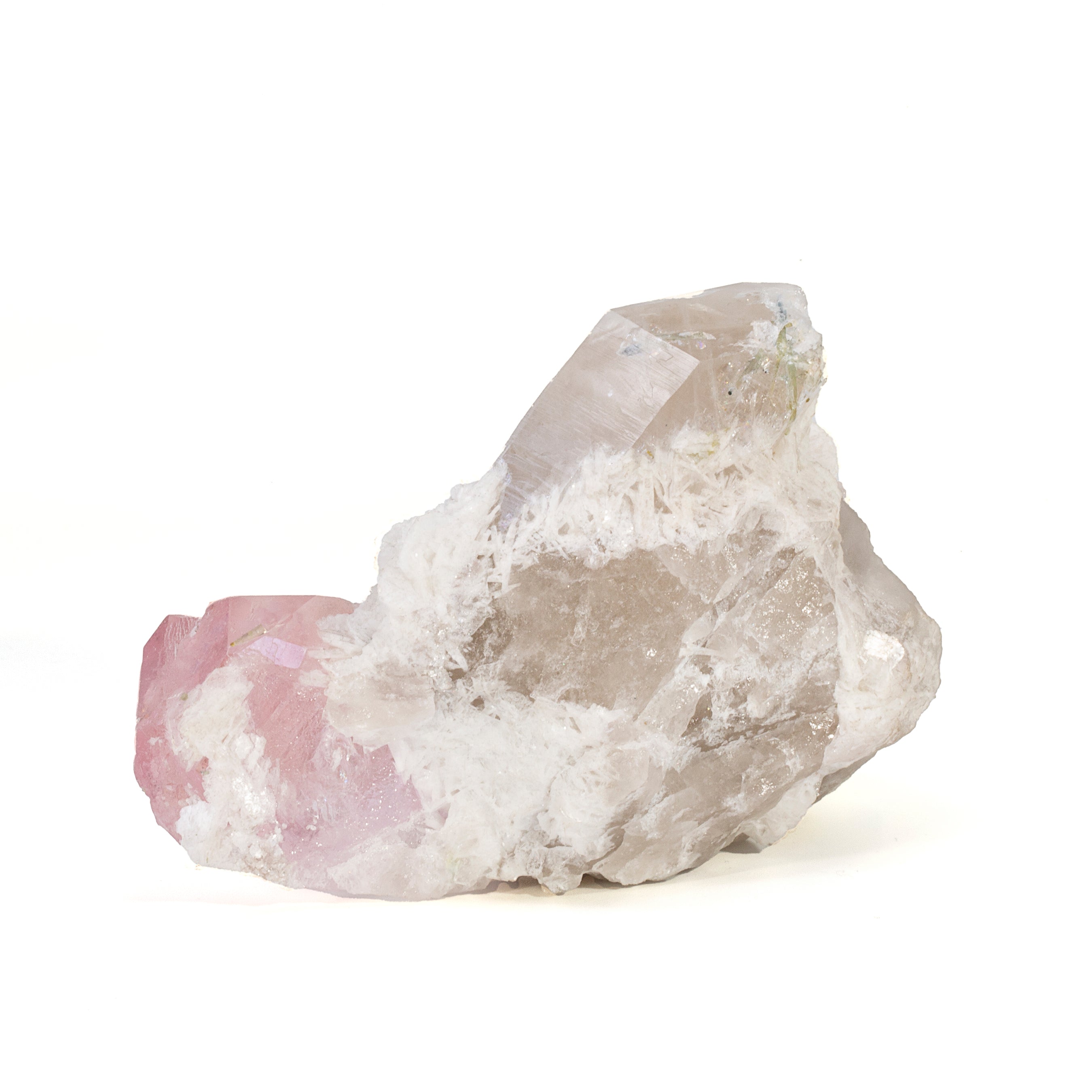 Morganite with Quartz 341 Gram Natural Gem Crystal Specimen - Afghanistan - YX-520 - Crystalarium