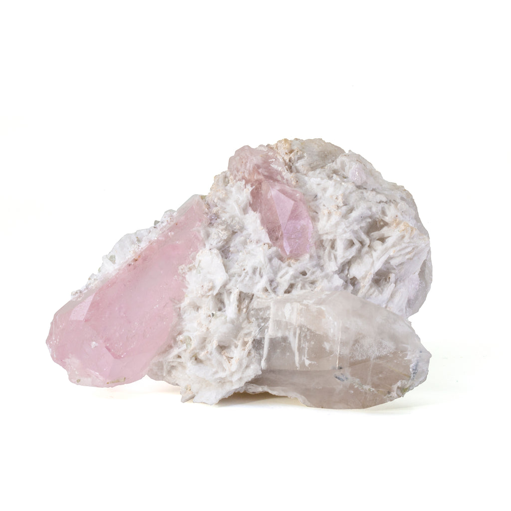Morganite with Quartz 341 Gram Natural Gem Crystal Specimen - Afghanistan - YX-520 - Crystalarium