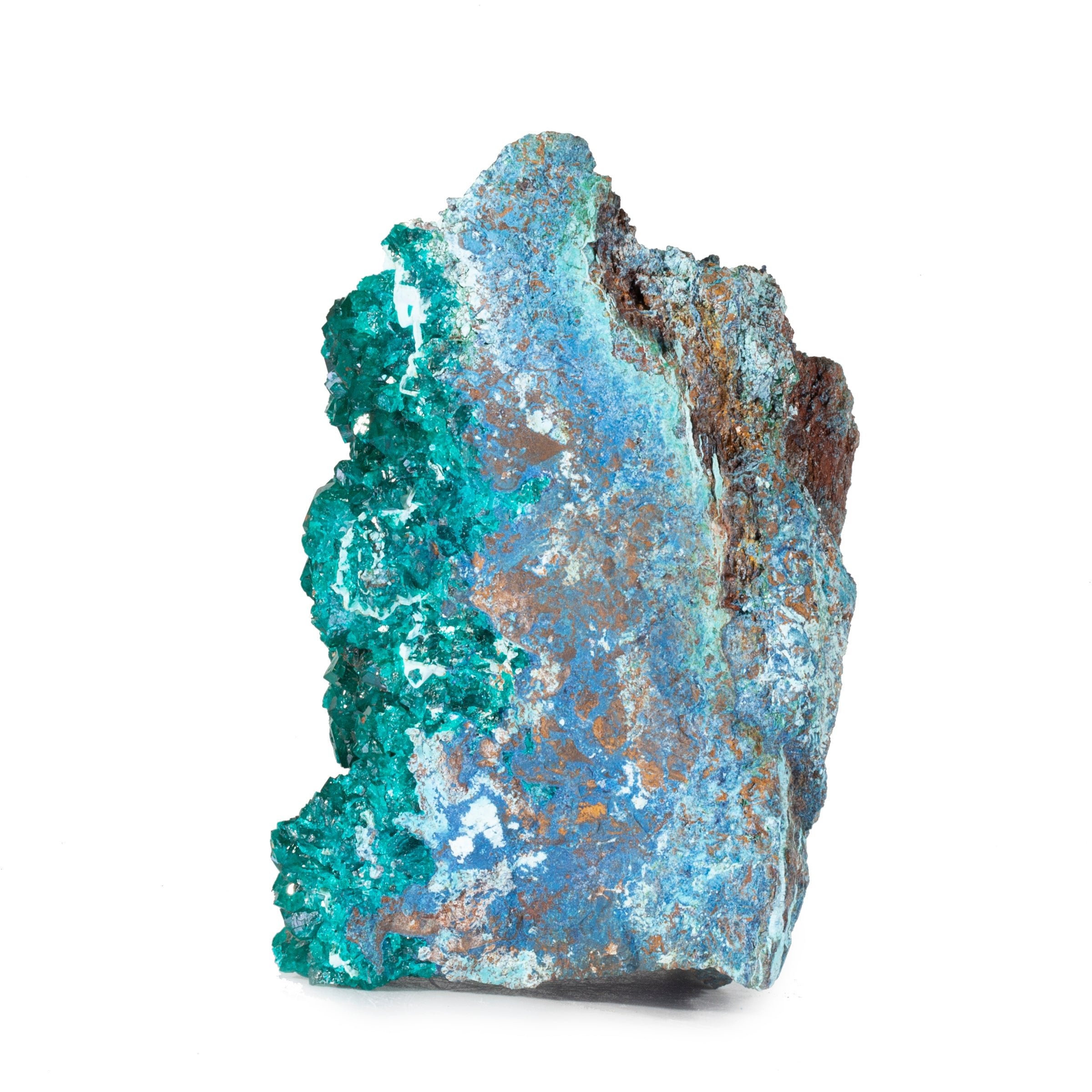 Dioptase 4 inch 1.38lb Natural Crystal Specimen on Matrix - Congo - YX-146 - Crystalarium