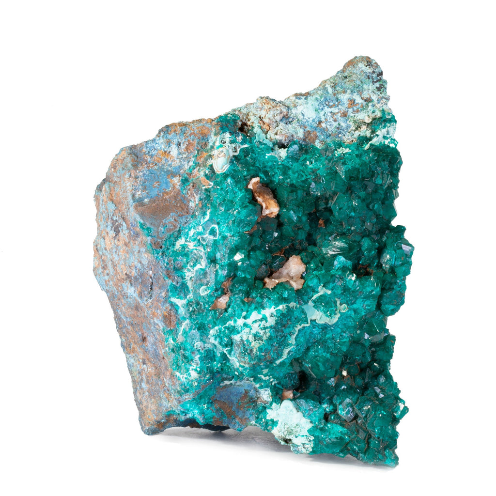 Dioptase 4 inch 1.38lb Natural Crystal Specimen on Matrix - Congo - YX-146 - Crystalarium