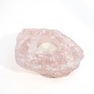 Rose Quartz 4.5 inch Natural Rugged Crystal Votive Candle Holder - FFR-034 - Crystalarium