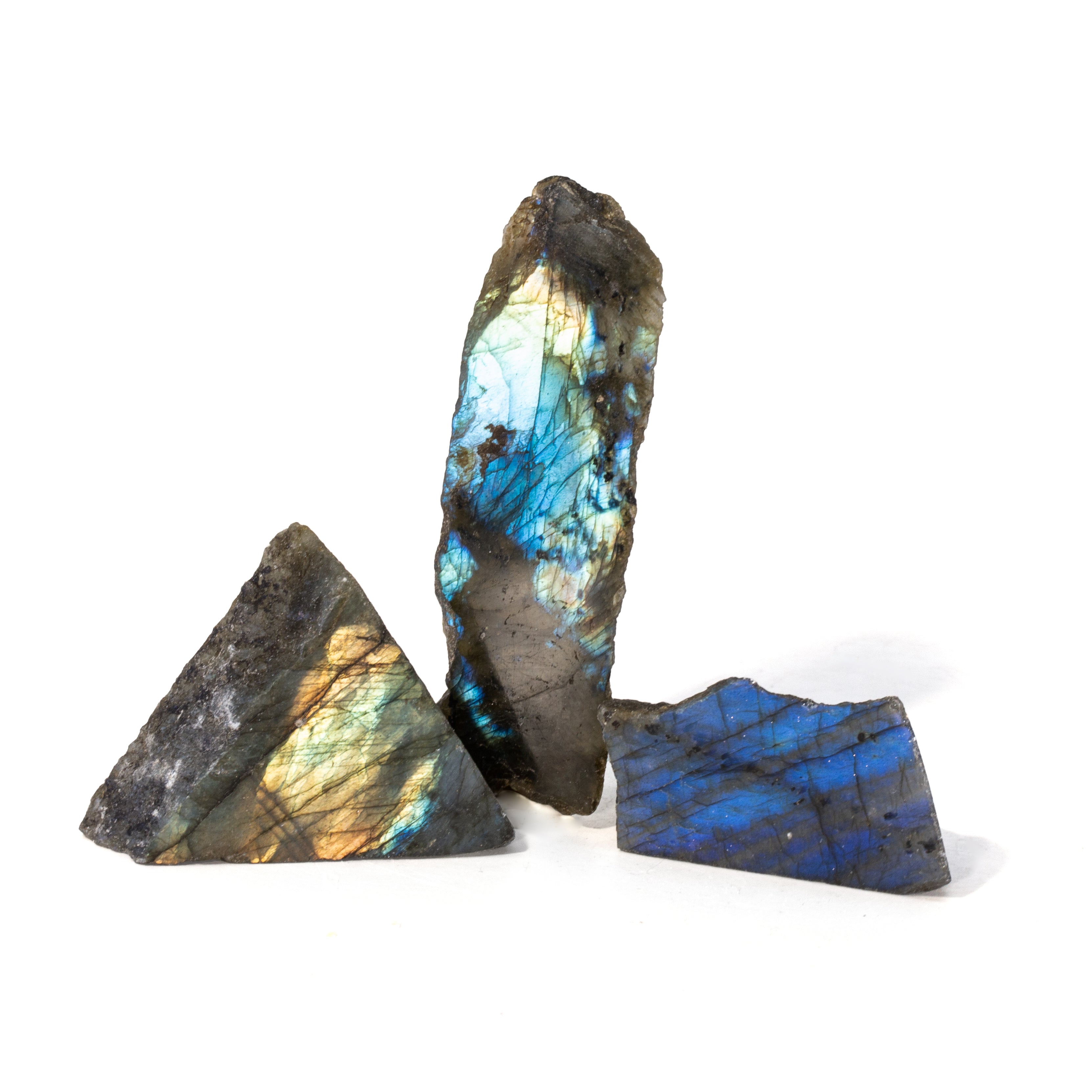 Labradorite Partial Polished Freeform Crystal - Madagascar - JJH-096 - Crystalarium