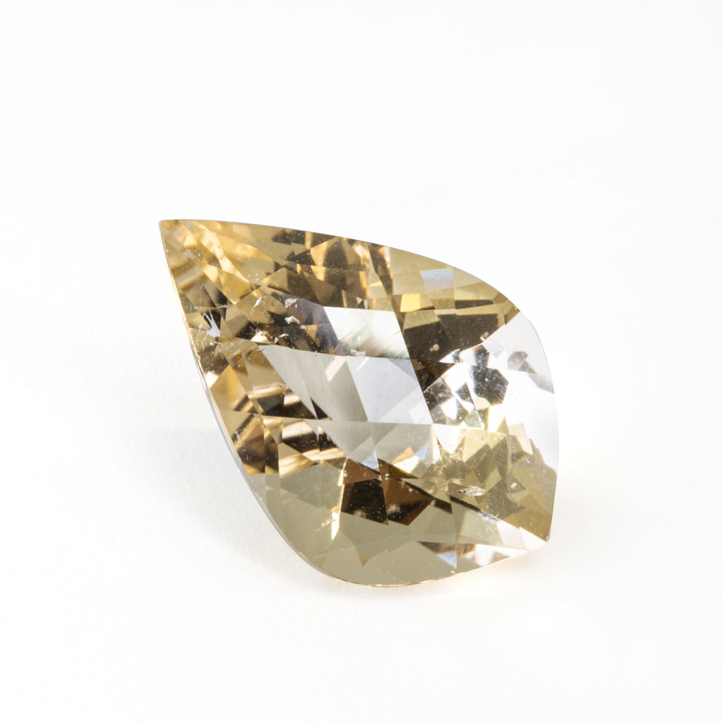 Champagne Beryl 9.46 carat Freeform Faceted Gemstone - 19-029 - Crystalarium