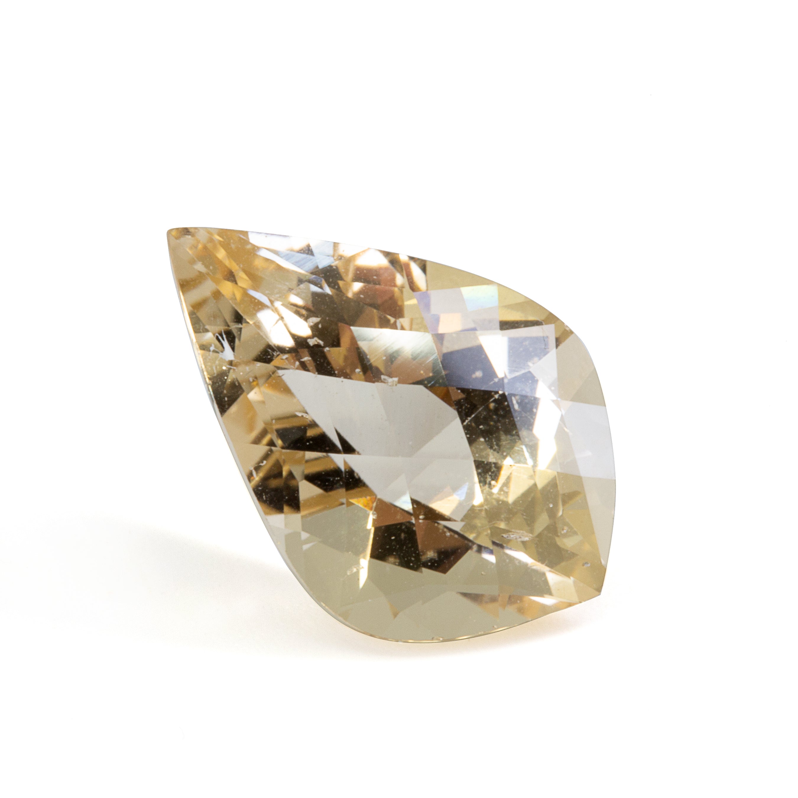 Champagne Beryl 9.46 carat Freeform Faceted Gemstone - 19-029 - Crystalarium