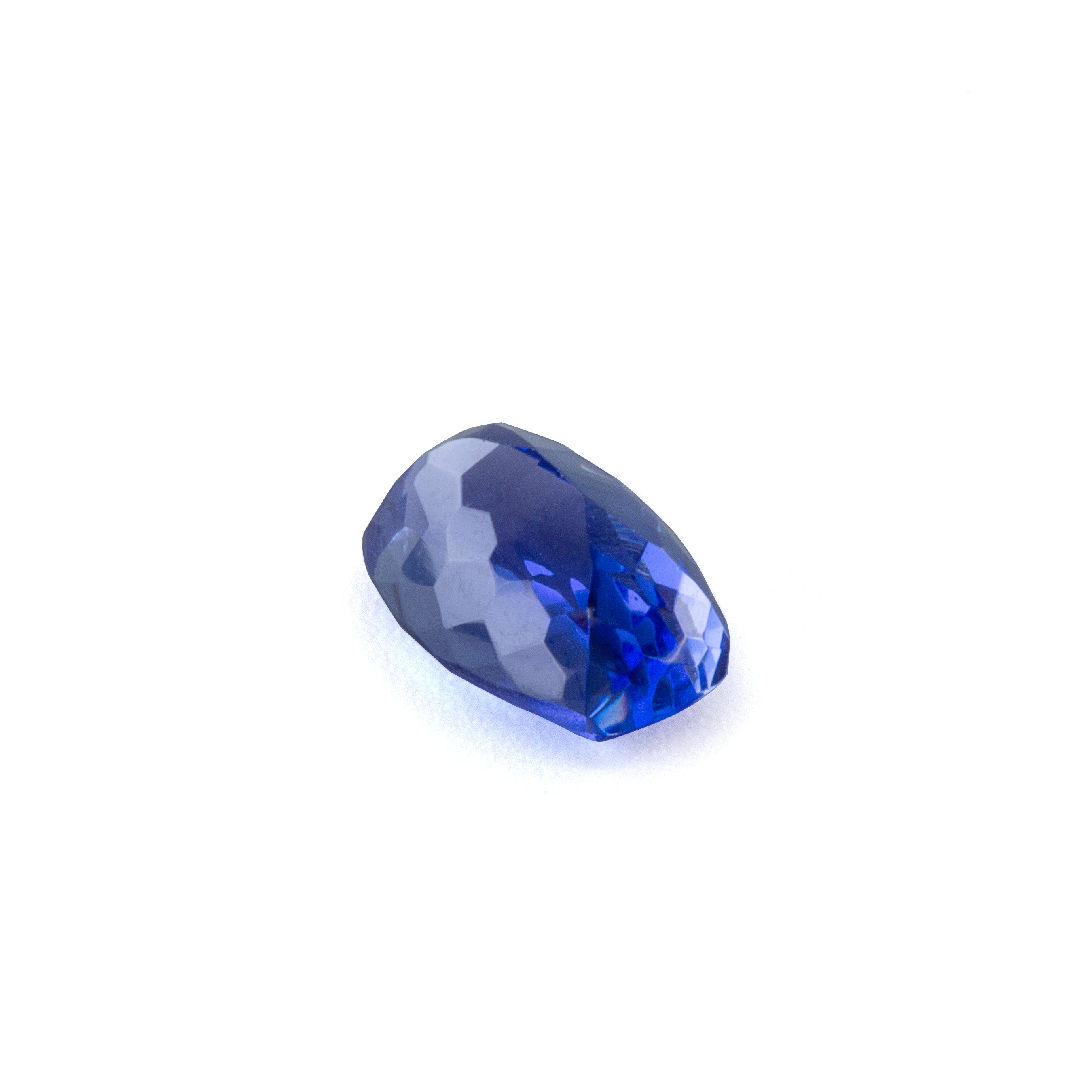 Tanzanite 3.66 carat Facet Cushion Gemstone - 14-037 - Crystalarium