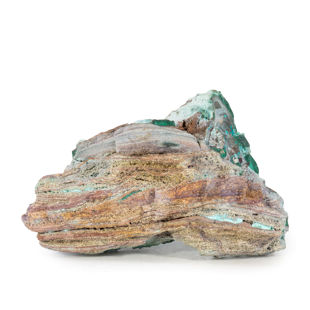 Chrysocolla Over Malachite 3.6 inch 131 gram Natural Crystal Specimen - Congo - DDX-289 - Crystalarium