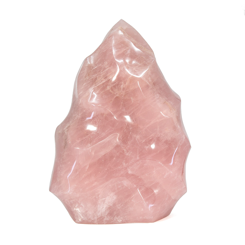 Rose Quartz 14 inch 34.45lb Polished Crystal Flame - Madagascar - HHH-165 - Crystalarium