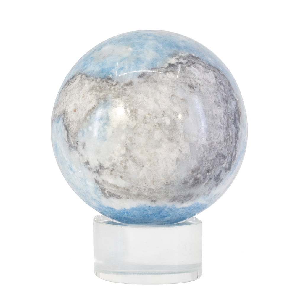 "Violane" Blue Diopside 2.68 inch 1.09lb Polished Crystal Sphere - Russia - GGL-117 - Crystalarium