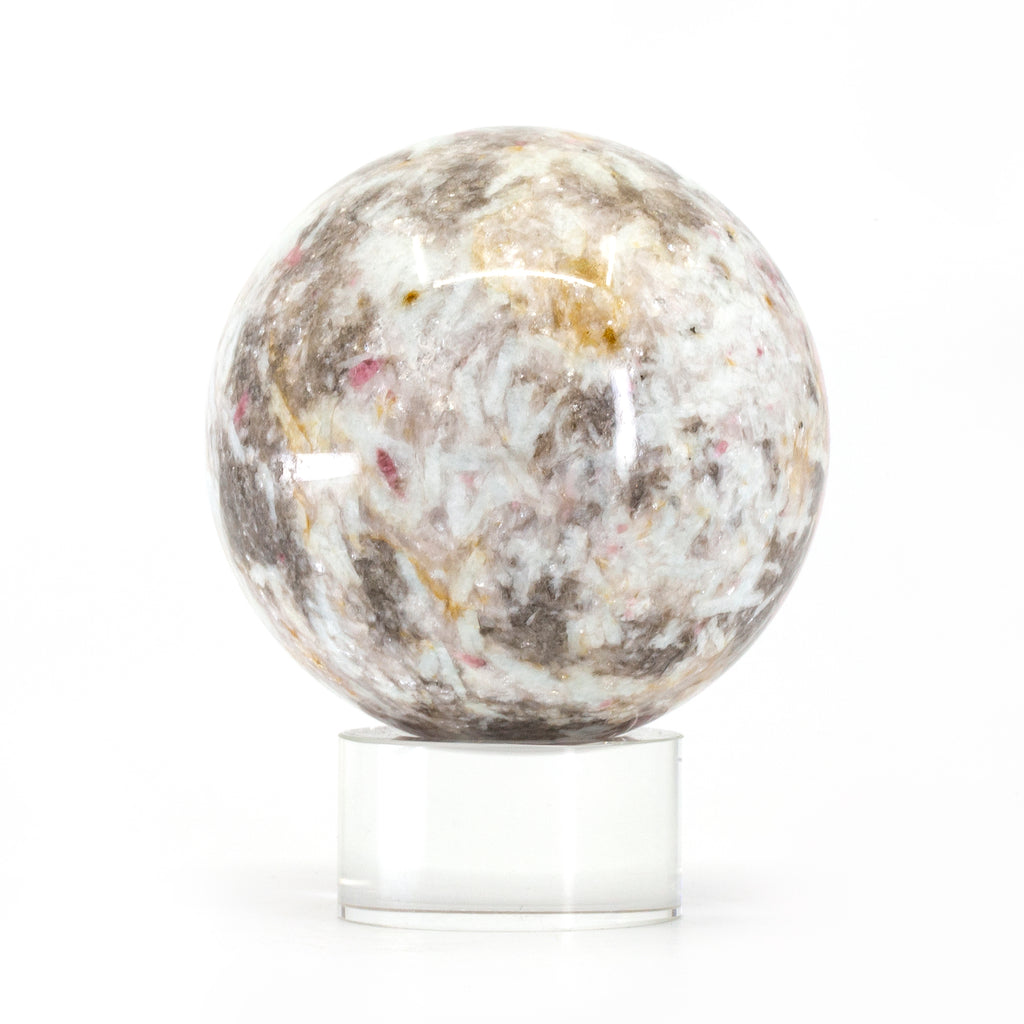 Pink Tourmaline 2.6 inch Polished Crystal Sphere - Russia - FFL-158 - Crystalarium