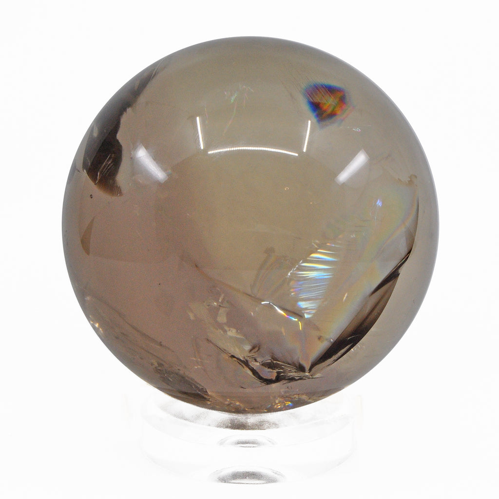 Exceptional Smoky Quartz 5.09" Polished Crystal Sphere - Brazil - MSCON-024 - Crystalarium