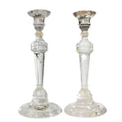 Quartz 10.3 inch Clear Crystal Candlesticks - VR-027B - Crystalarium