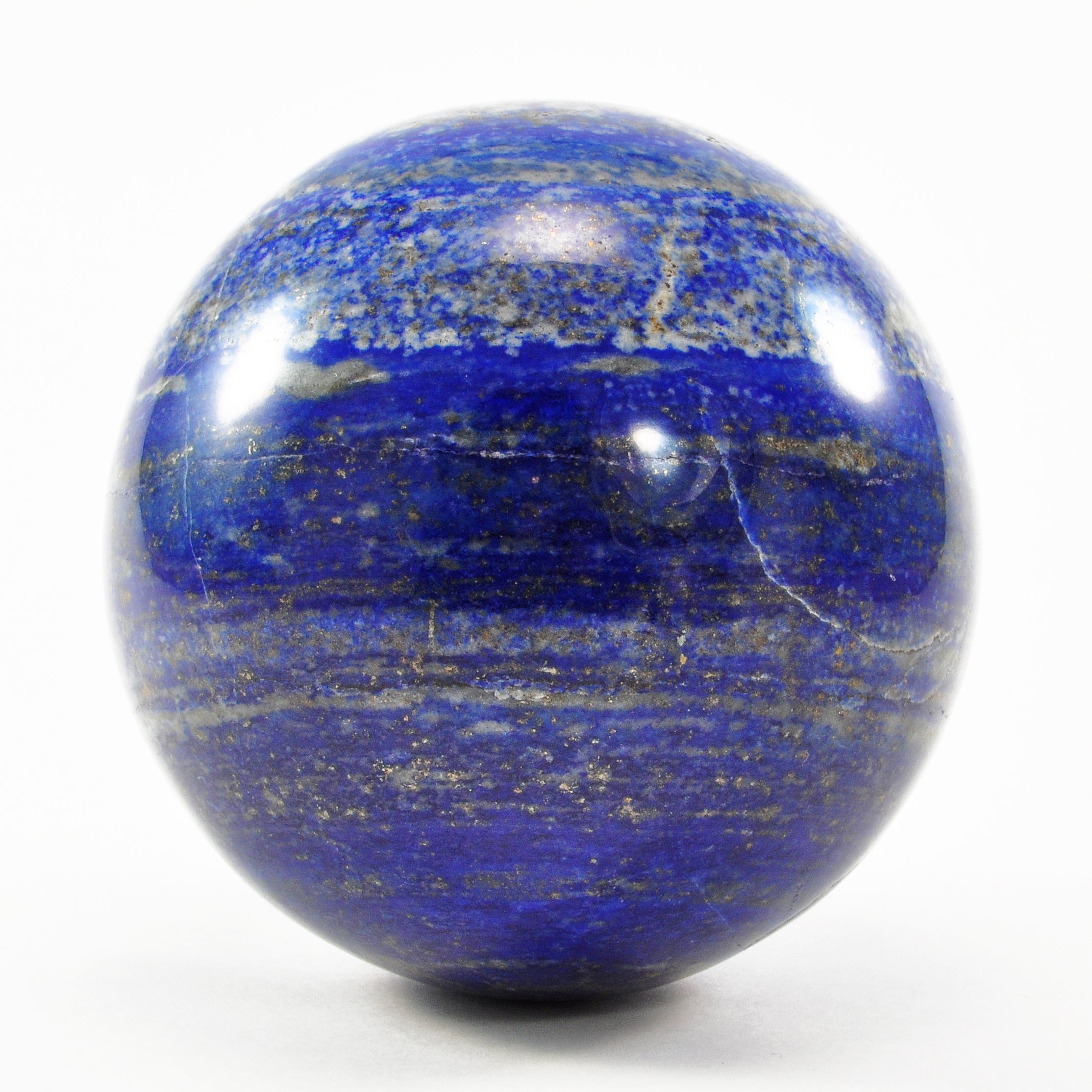 Lapis Lazuli 3.11 inch Polished Crystal Sphere - Afghanistan - EEL-003 - Crystalarium