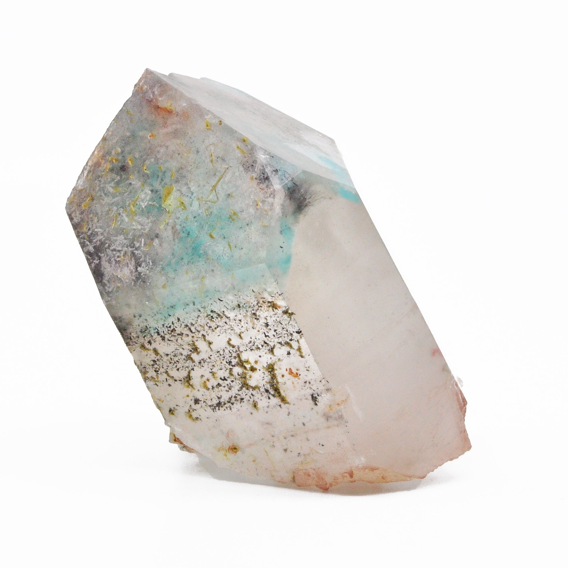 Ajoite in Quartz 2.65 inch 168 gram Natural Crystal Point - South Africa - EEX-487 - Crystalarium