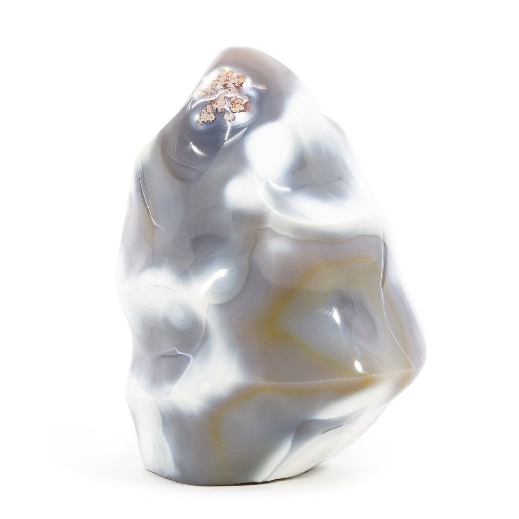 Agate 5.1 Inch 3.21lb Polished Flame - Madagascar - KKH-188 - Crystalarium