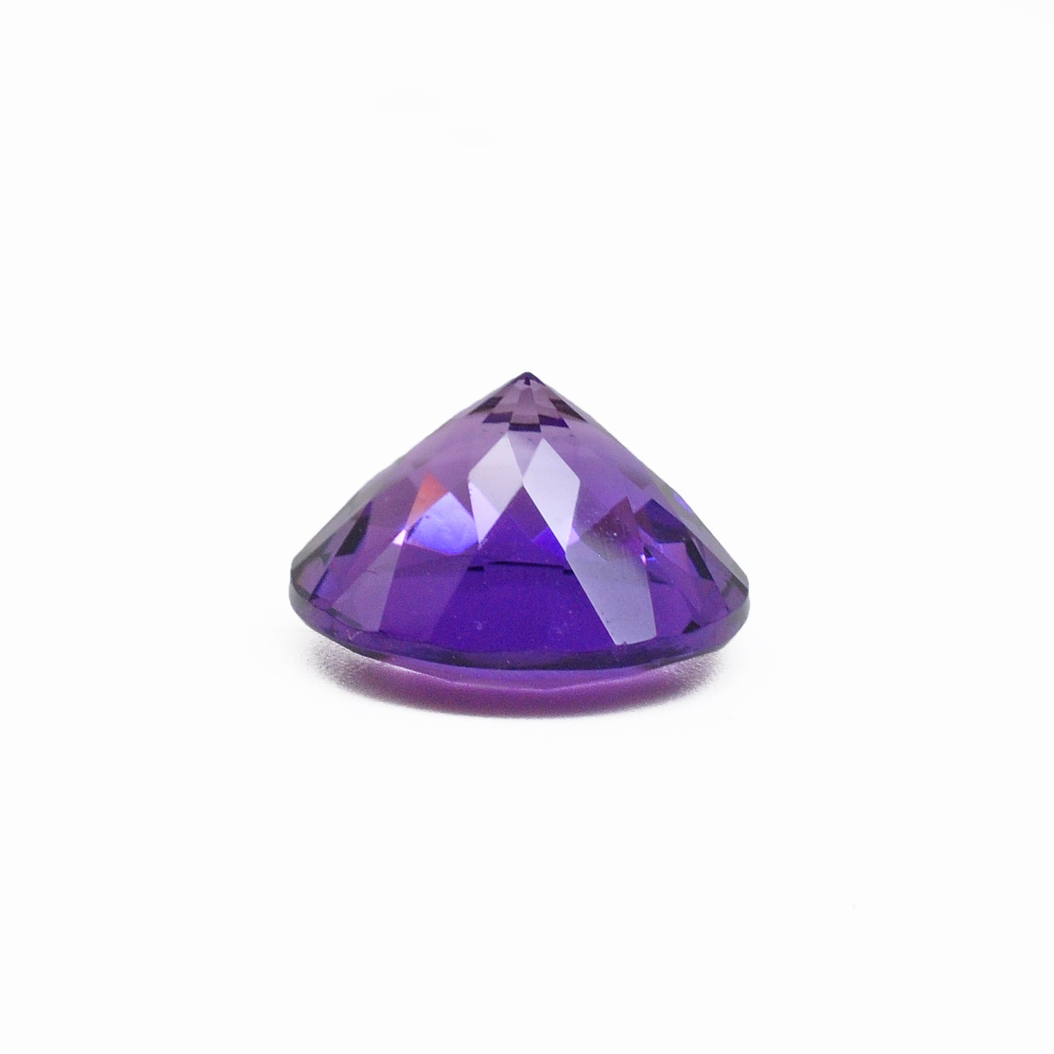 Amethyst 15.0 mm 10.5 carats Natural Crystal Faceted Gemstone - 7-075 - Crystalarium