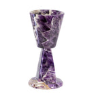 Chevron Amethyst 6.5 inch Handcrafted Crystal Goblet - CCR-071 - Crystalarium