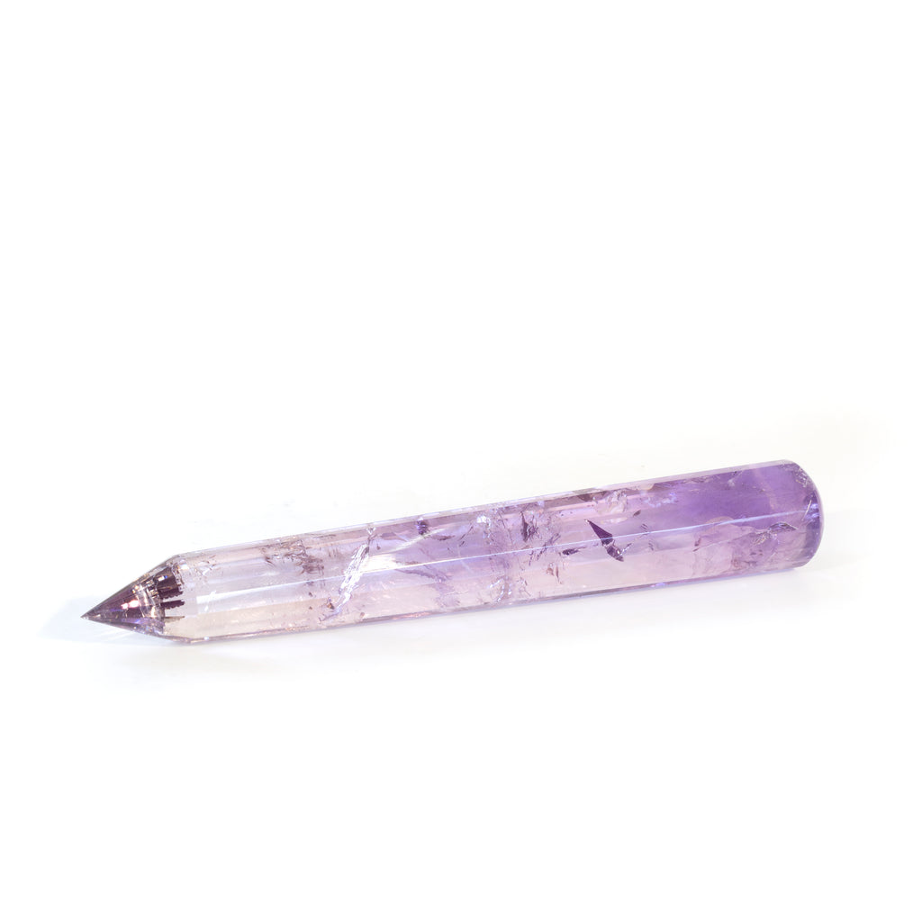 Amethyst 8.1 inch Faceted Vogel Style Crystal Wand - GGH-174 - Crystalarium