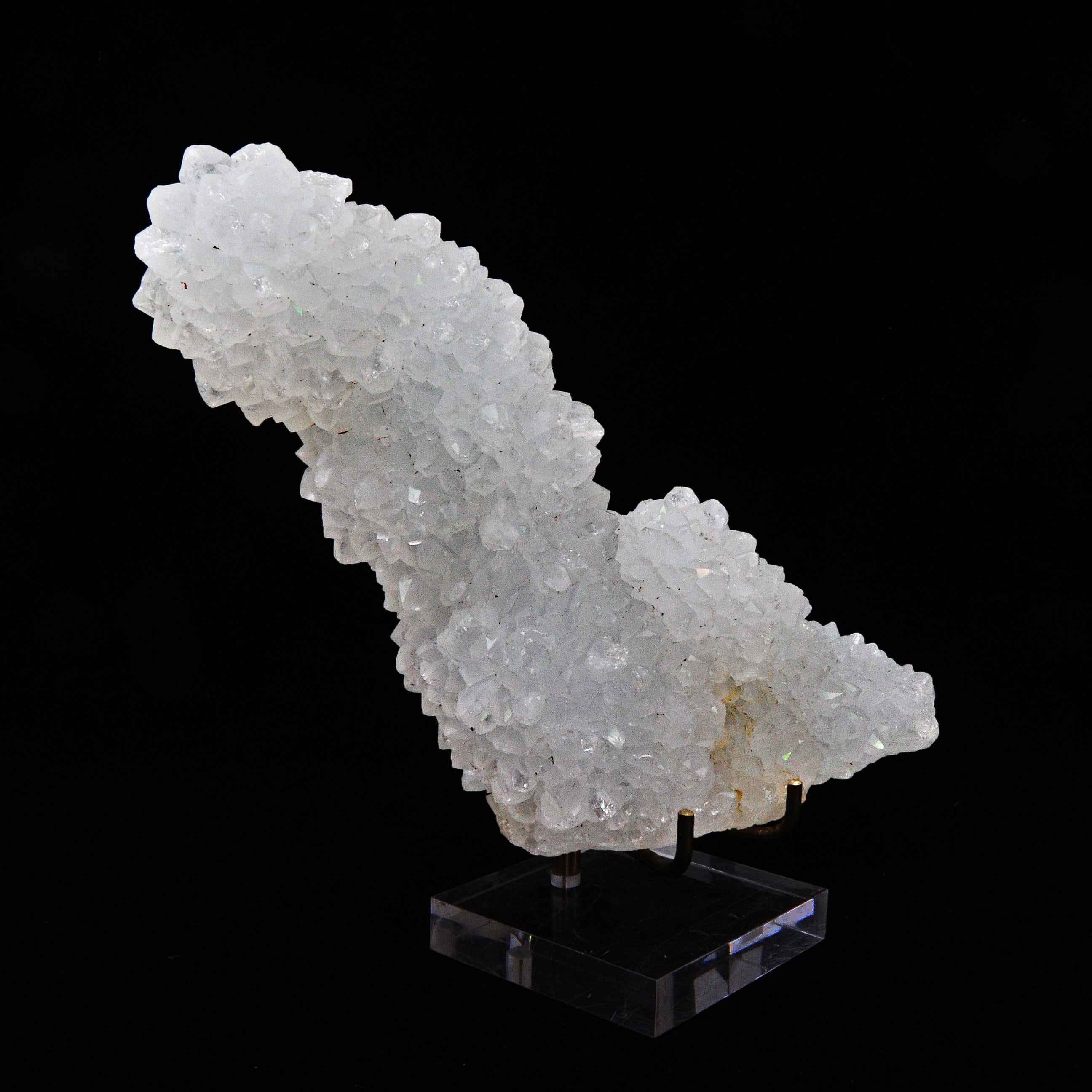 Quartz - Natural '' Anandalite '' Rainbow Quartz Stalactite Crystal Specimen - India - YX-209 - Crystalarium