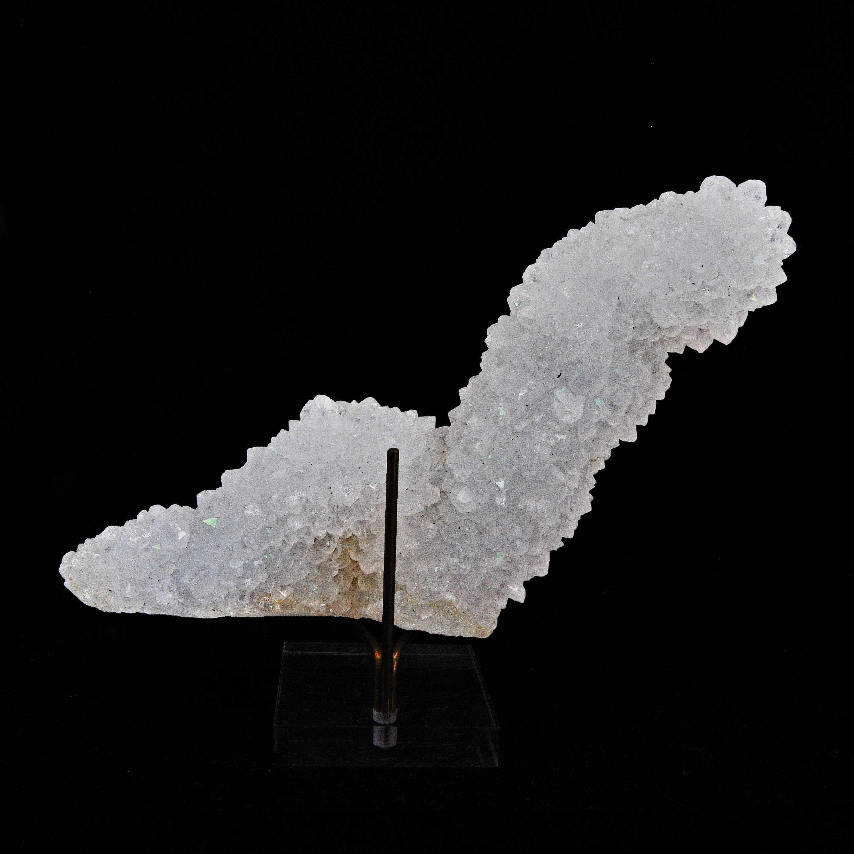 Quartz - Natural '' Anandalite '' Rainbow Quartz Stalactite Crystal Specimen - India - YX-209 - Crystalarium