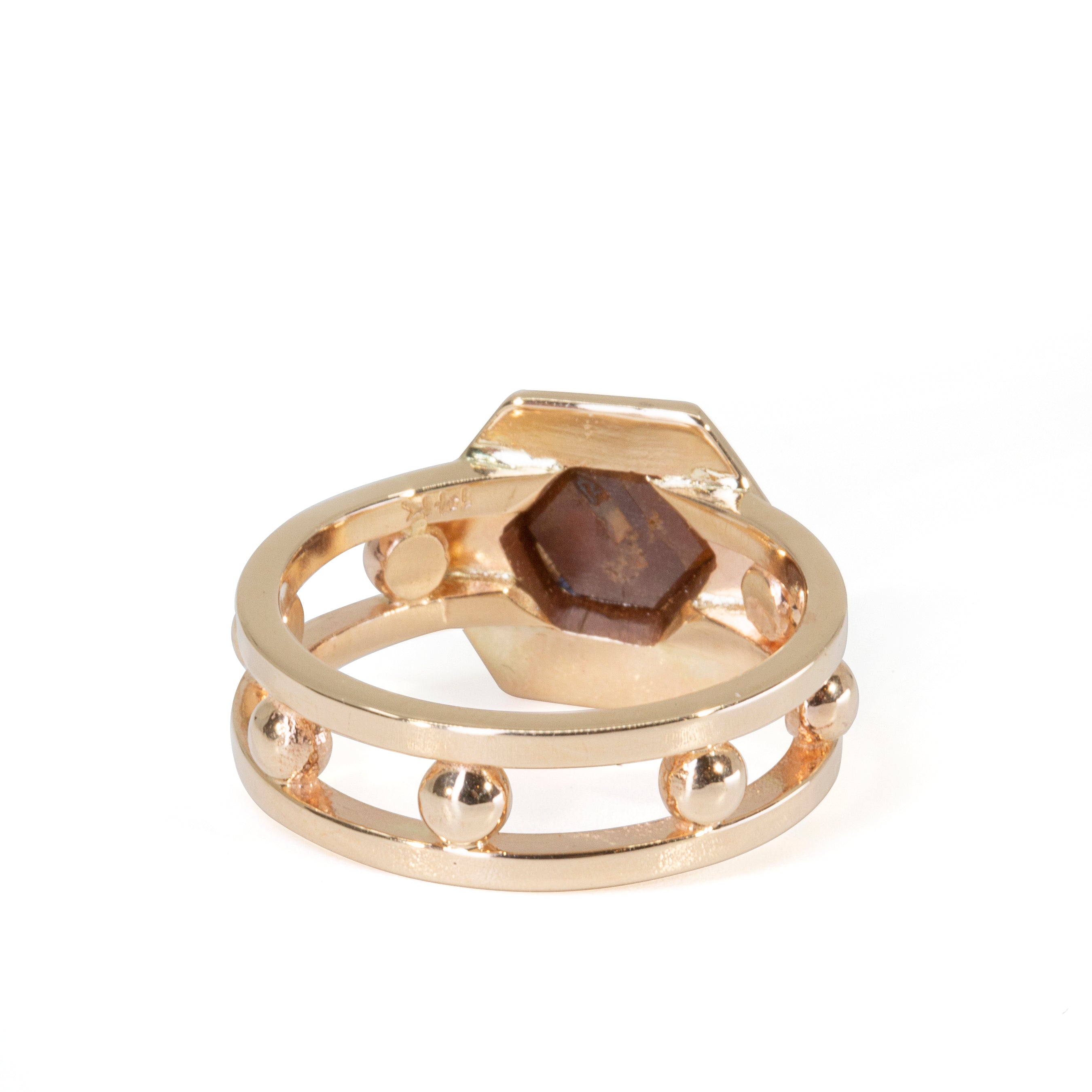Garnet- Rainbow Andradite 1.6 carat Handcrafted 14k Gemstone Ring - HHO-190 - Crystalarium