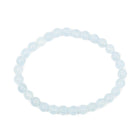 Aquamarine 6mm Beaded Bracelet - JJW-047 - Crystalarium