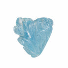 Aquamarine 0.91 inch 7.8 gram Natural Gem Crystal Leaf Carving - LF-021 - Crystalarium