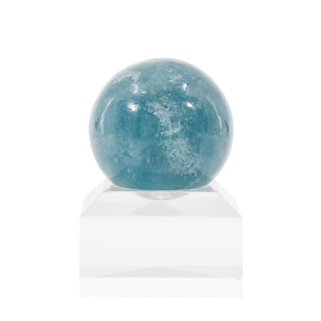 Aquamarine 1.34 Inch 56.47 Gram Polished Crystal Sphere - KKL-103 - Crystalarium