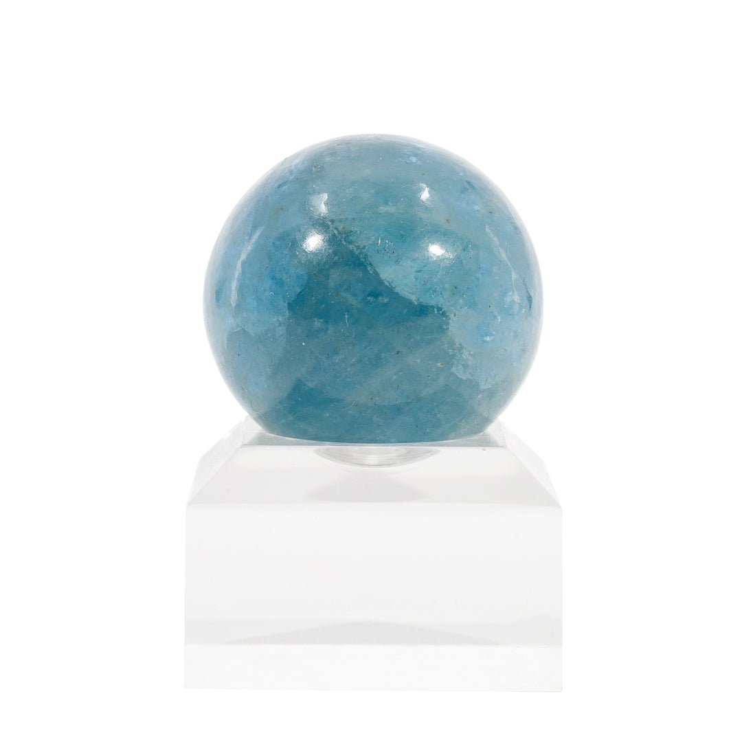 Aquamarine 1.35 Inch 58.48 Gram Polished Crystal Sphere - KKL-104 - Crystalarium