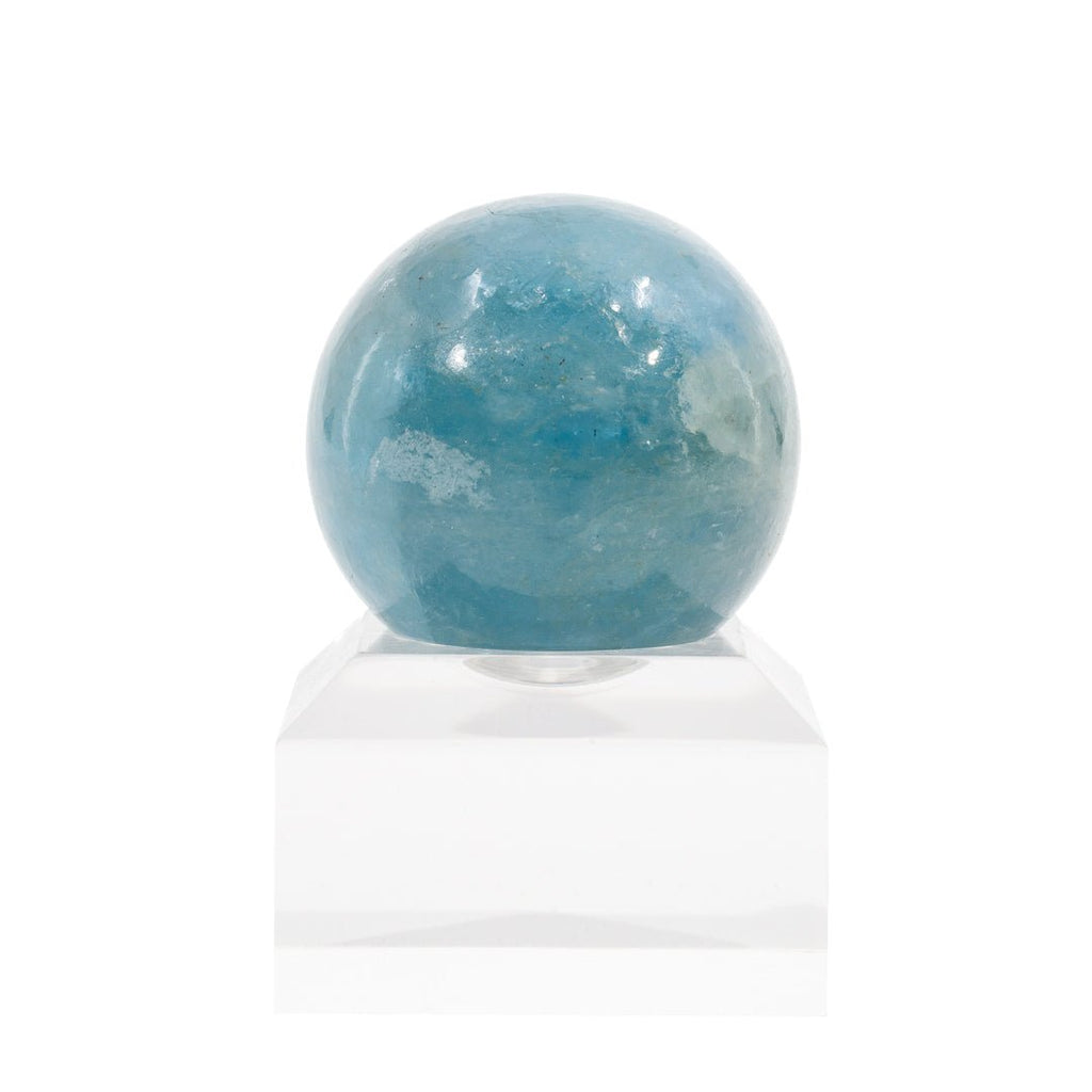 Aquamarine 1.35 Inch 58.48 Gram Polished Crystal Sphere - KKL-104 - Crystalarium