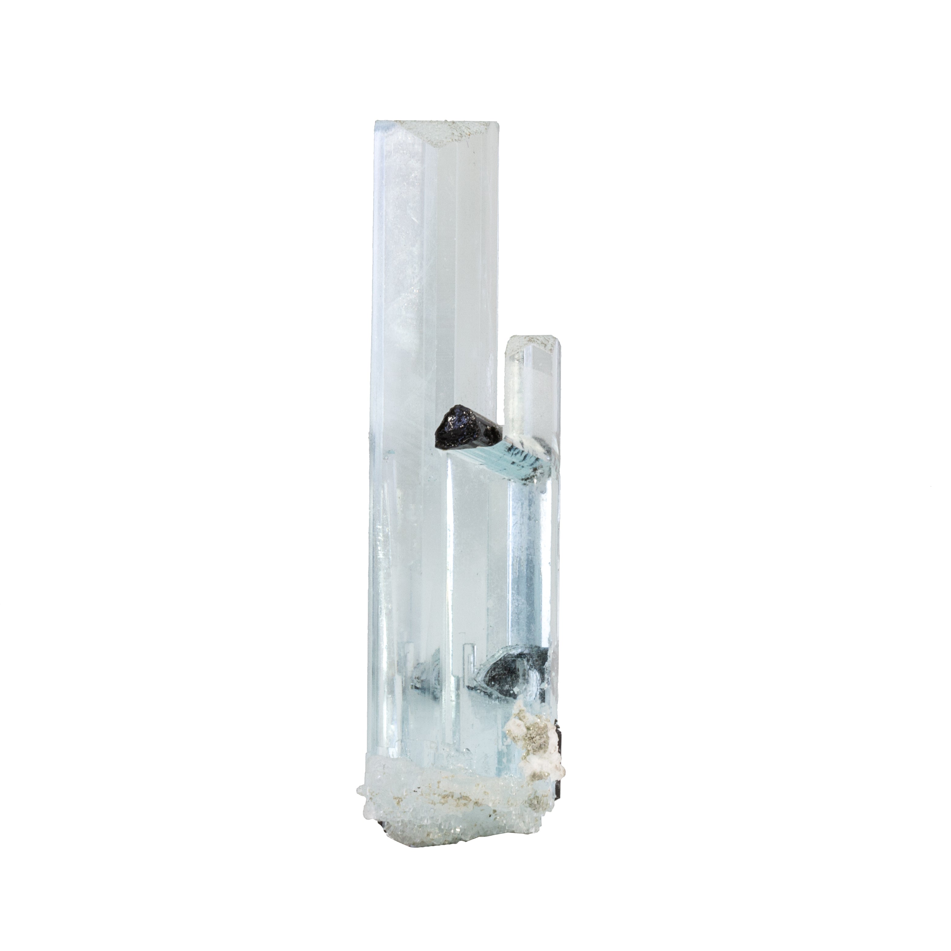 Aquamarine With Schorl 20.1 Grams Natural Gem Crystal - Pakistan - WX-017 - Crystalarium