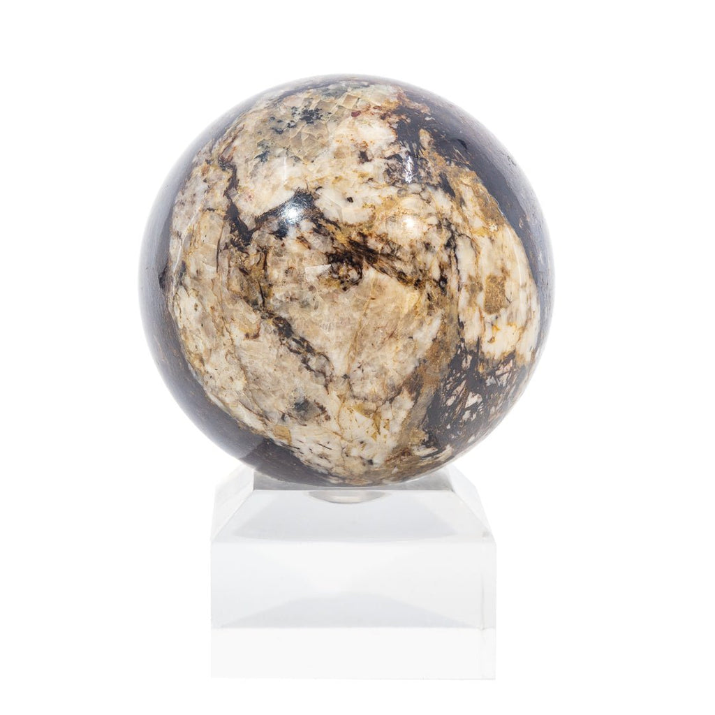 Astrophyllite 2.15 Inch 264 Gram Polished Crystal Sphere - Russia - LLL-011 - Crystalarium