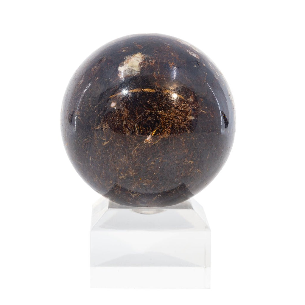 Astrophyllite 2.15 Inch 264 Gram Polished Crystal Sphere - Russia - LLL-011 - Crystalarium