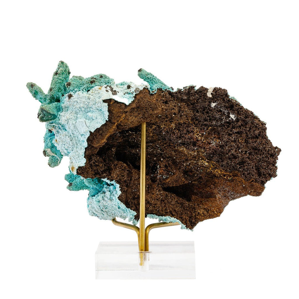 Chrysocolla Pseudomorph after Azurite 4.65 Inch 90 Gram Specimen - Luputo, Dem. Rep. of Congo - DDX-293 - Crystalarium