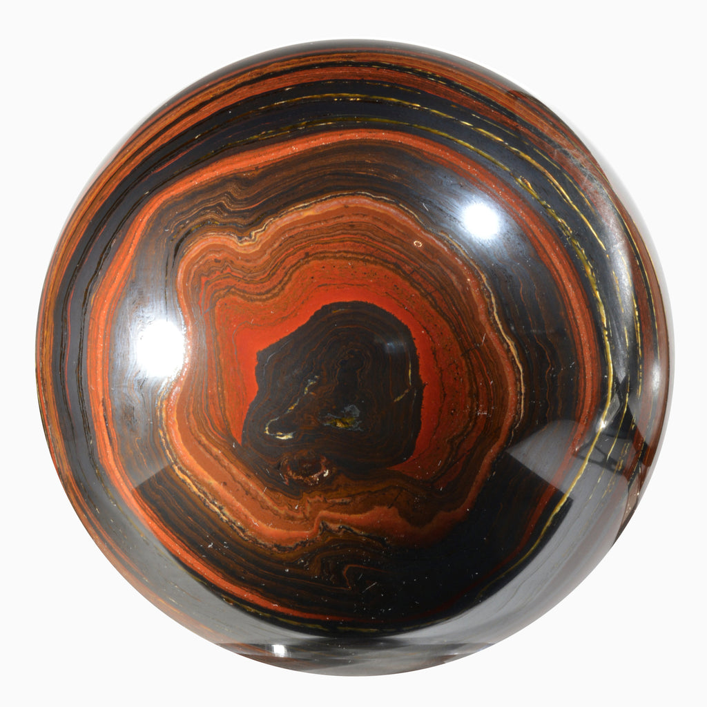 Tiger Iron 5.73 inches 11.5 lbs Polished Crystal Sphere - Australia - DDL-118 - Crystalarium