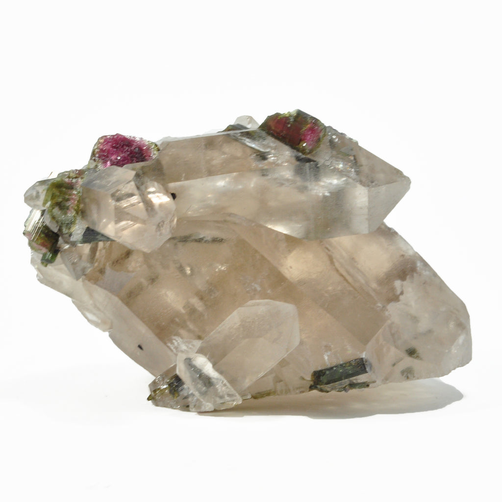 Watermelon Tourmaline in Quartz 3.8 inch 0.77 lbs Natural Crystal Cluster - Brazil - DDX-389 - Crystalarium