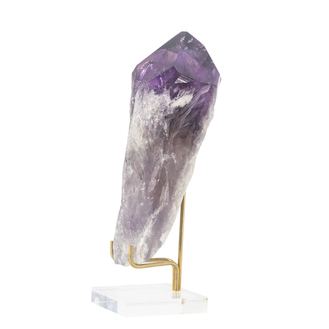 Amethyst 7.1 Inch 2lb Partial Polished Point - Bahia, Brazil - JJH-286 - Crystalarium