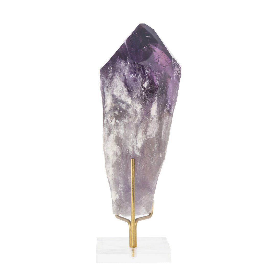 Amethyst 7.1 Inch 2lb Partial Polished Point - Bahia, Brazil - JJH-286 - Crystalarium