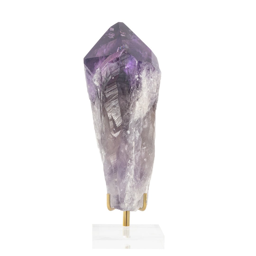 Amethyst 7.1 Inch 2lb Partial Polished Point - Bahia, Brazil - JJH-286 - Crystalarium