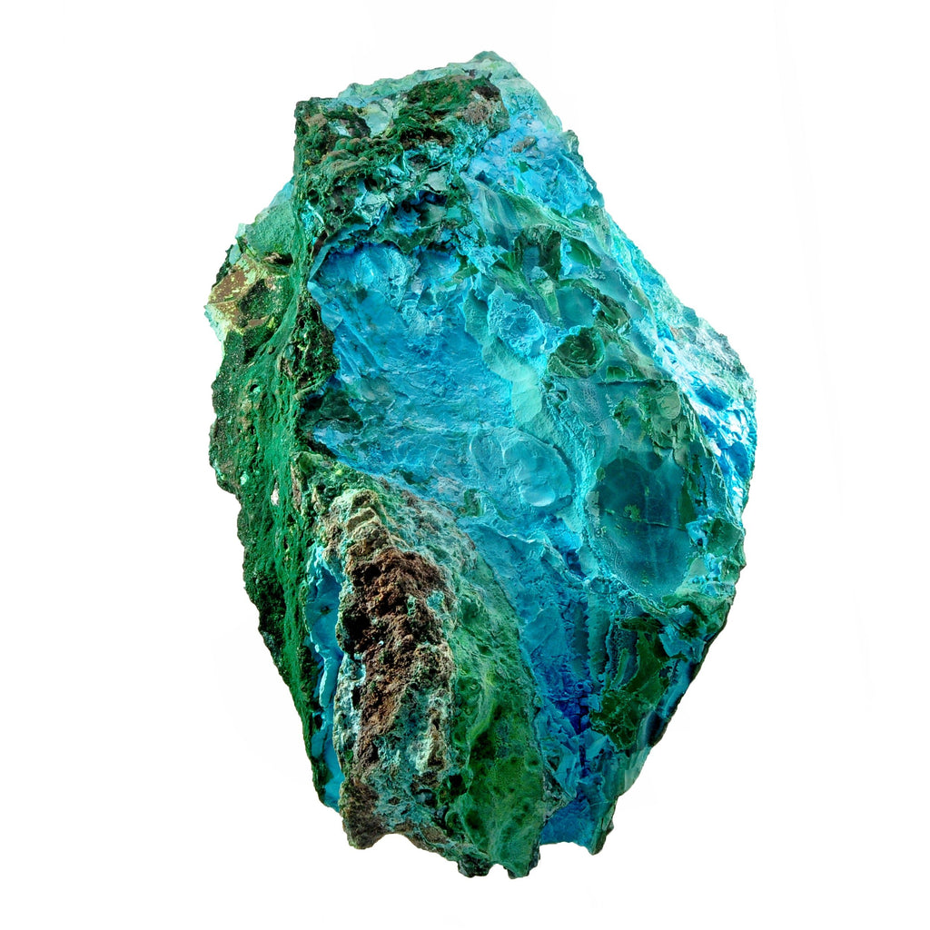 Malachite with Chrysocolla 14.5 inch 11.8 lbs Natural Crystal Specimen - Congo - FFX-319 - Crystalarium