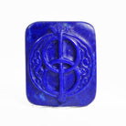 Lapis 18 ct Carved Chalice Well Vesica Piscis Gemstone - EEF-024 - Crystalarium