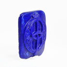 Lapis 18 ct Carved Chalice Well Vesica Piscis Gemstone - EEF-024 - Crystalarium