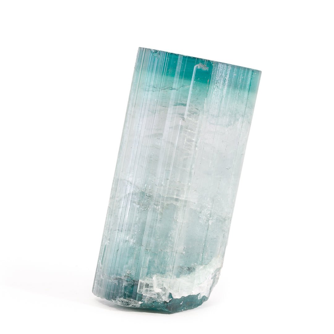 Bi color Blue Tourmaline 99.2 gram 2.37 inch Natural Gem Crystal Majid Pakistan