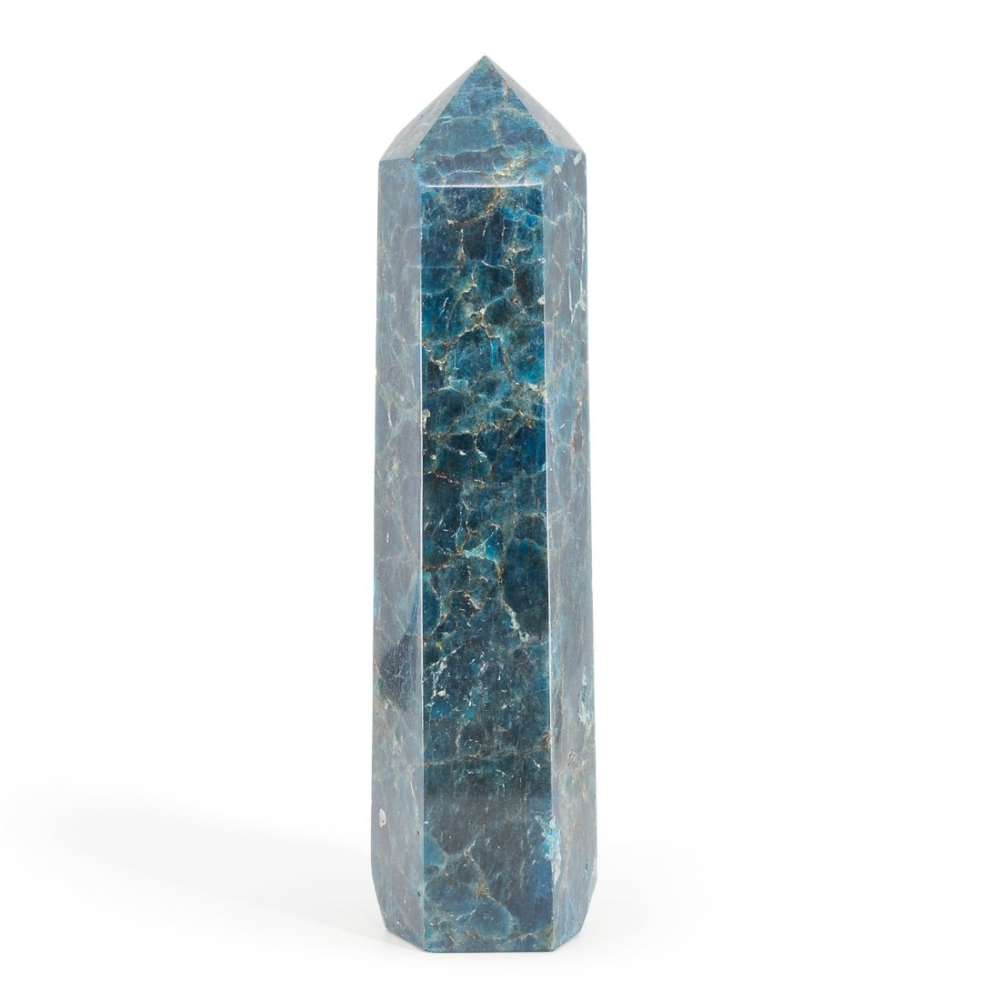 Apatite 9.9 Inch 4.04lb Polished Crystal Tower - Madagascar - KKH-276 - Crystalarium